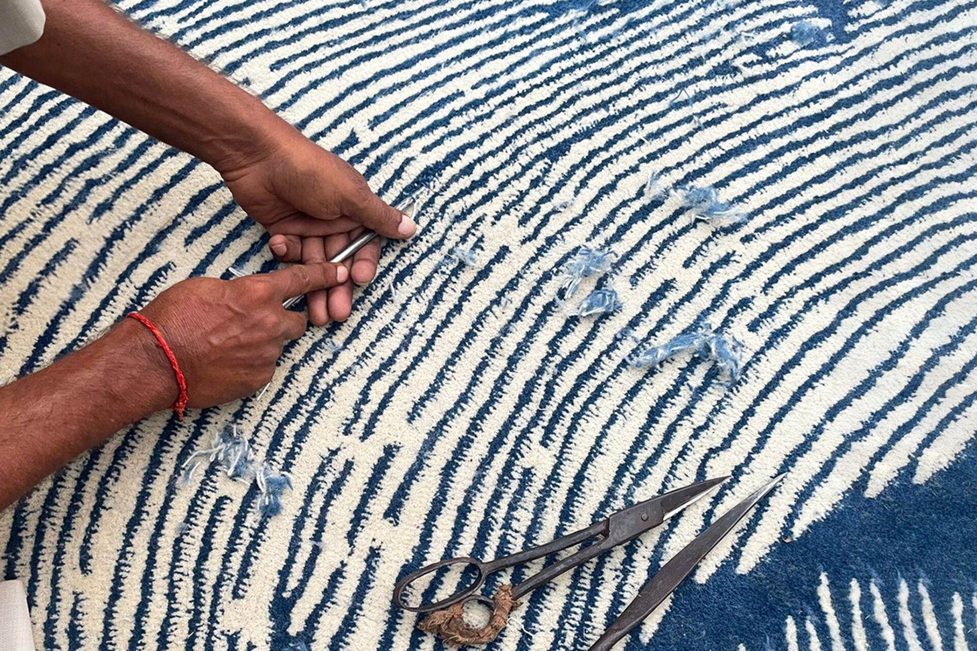 Шерстяной ковер ручной работы Mohebban океан ARCH-00081889 - Вид №1