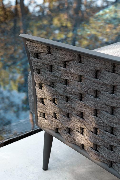 MNST579 1 мест. белый веревка 45мм серебристая Manutti Cascade - Вид №8