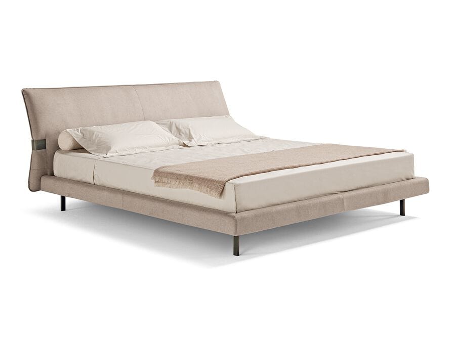 Кожаная двуспальная кровать с мягким изголовьем Max Divani ARCH-00115128