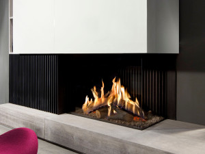 Настенный газовый угловой камин