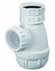 615300 001 00  Сифон для биде, регулируемый от 50 до 106 мм, выход Д. 32 мм, белый пластик Valentin Белый
