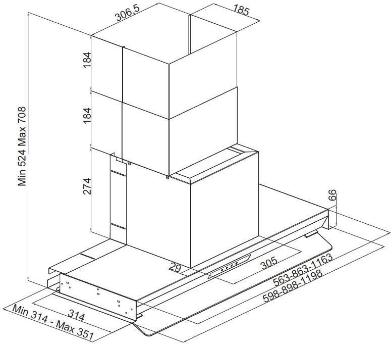 Silverline Встроенный металлический капюшон sun-id-1453895 - Вид №5