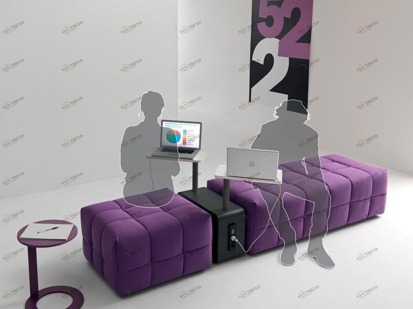 Martex Модульная скамейка с обивкой из ткани Inattesa sun-id-1417178