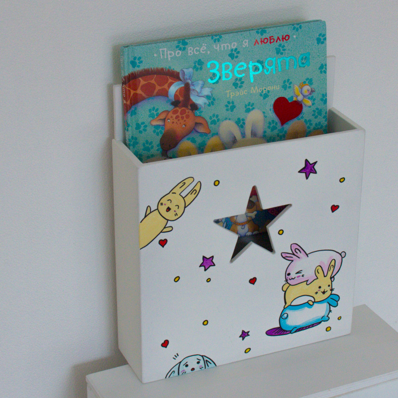 Карман для книг бирюзовый с облачком VAMVIGVAM  282240 Голубой Santreyd  - Вид №5