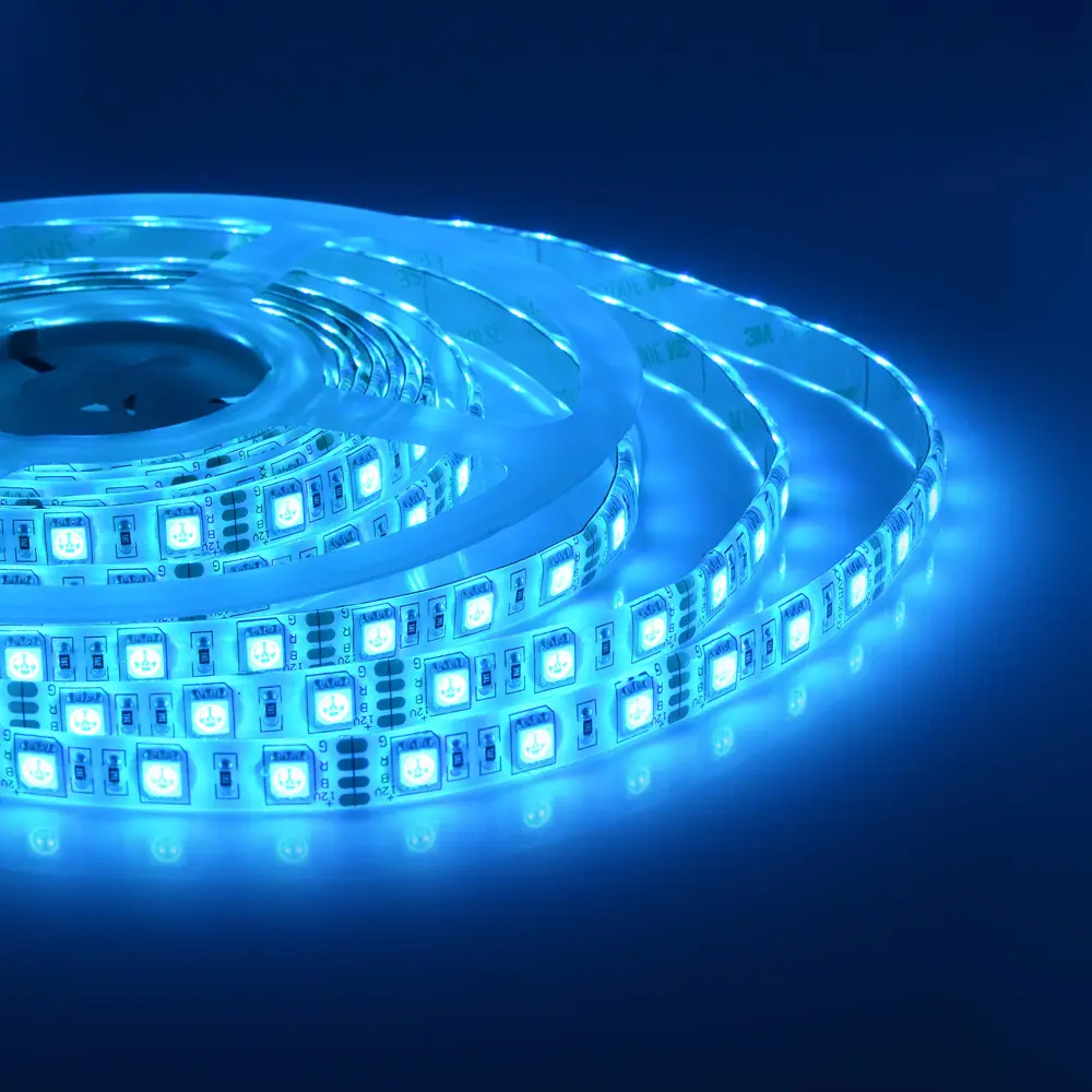 Светодиодная лента SMD 5050 60 диод/14.4 Вт/м 12 В 10 мм IP65 5 м RGB APEYRON STLM-2063676 - Вид №19