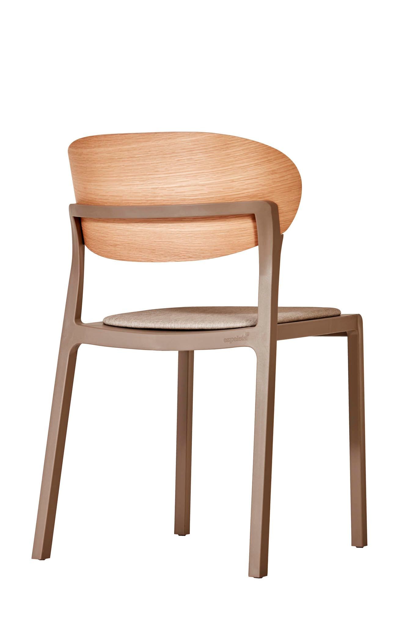 Садовый стул из полипропилена с деревянной спинкой Ezpeleta BAKE WOOD ARCH-00073360 - Вид №36