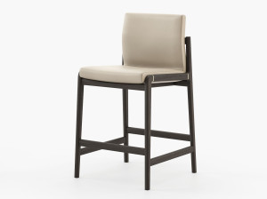 Высокий кожаный стул