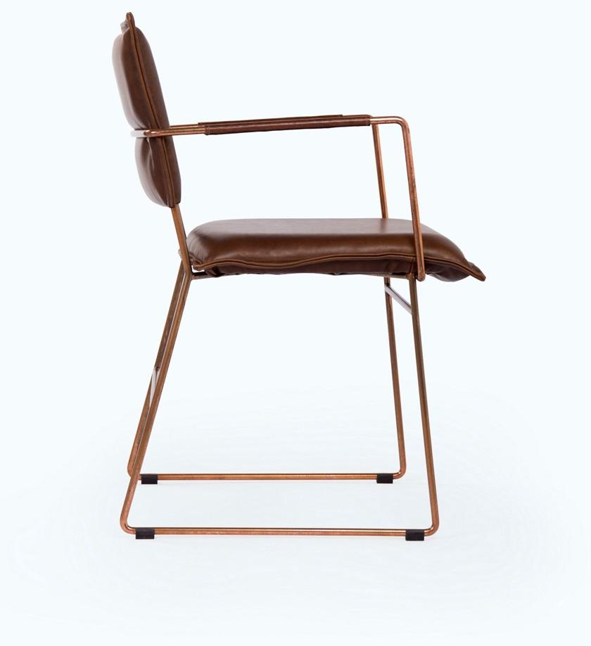 Jess Кожаное кресло с салазками и подлокотниками Norman sun-id-1499700 - Вид №6