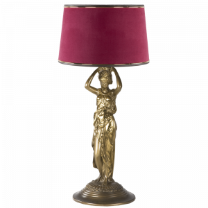 32074,34057 Настольная лампа Гречанка Тюссо Амарант BOGACHO