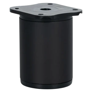 Мебельная ножка TECH-KREP круглая черная 60x40 мм с крепежной пластиной 89404166