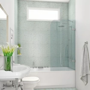 Шторка на ванну 50x160 GV-861A прозрачное стекло 6 мм GUTEWETTER TREND PEARL