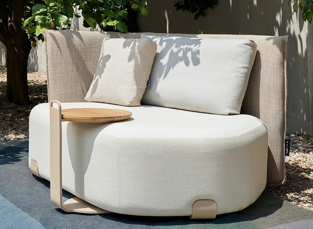 100548 Приставной столик Sand Dekton 36 см GAN Isla - Вид №1