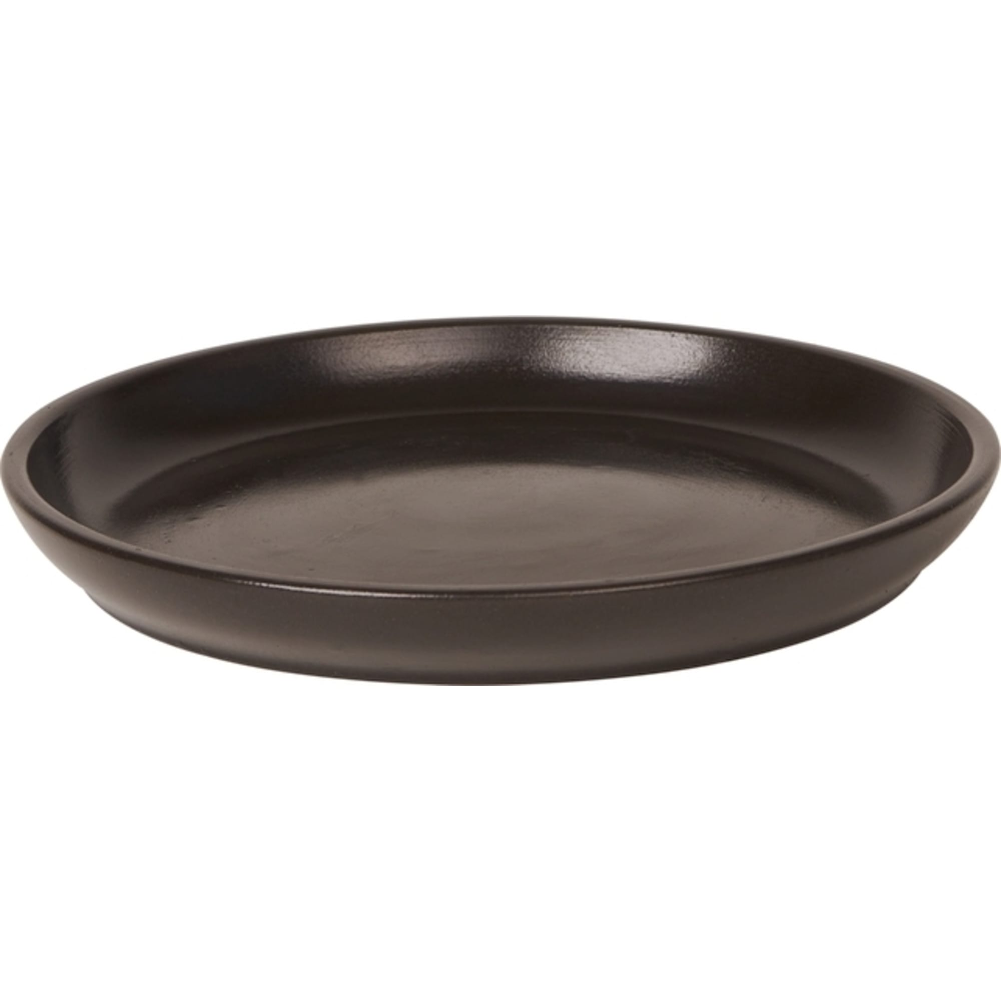 82624790 Поддон для горшка №5 Ø17 см, керамика, цвет тёмно-коричневый Santreyd 