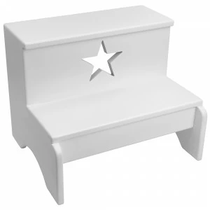Табурет лестница, белый со звездочкой VAMVIGVAM  282237 Белый