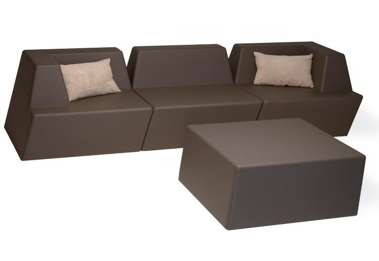 FISCHER MÖBEL Квадратный садовый пуф из пенопласта Univers sun-id-1411781 - Вид №3