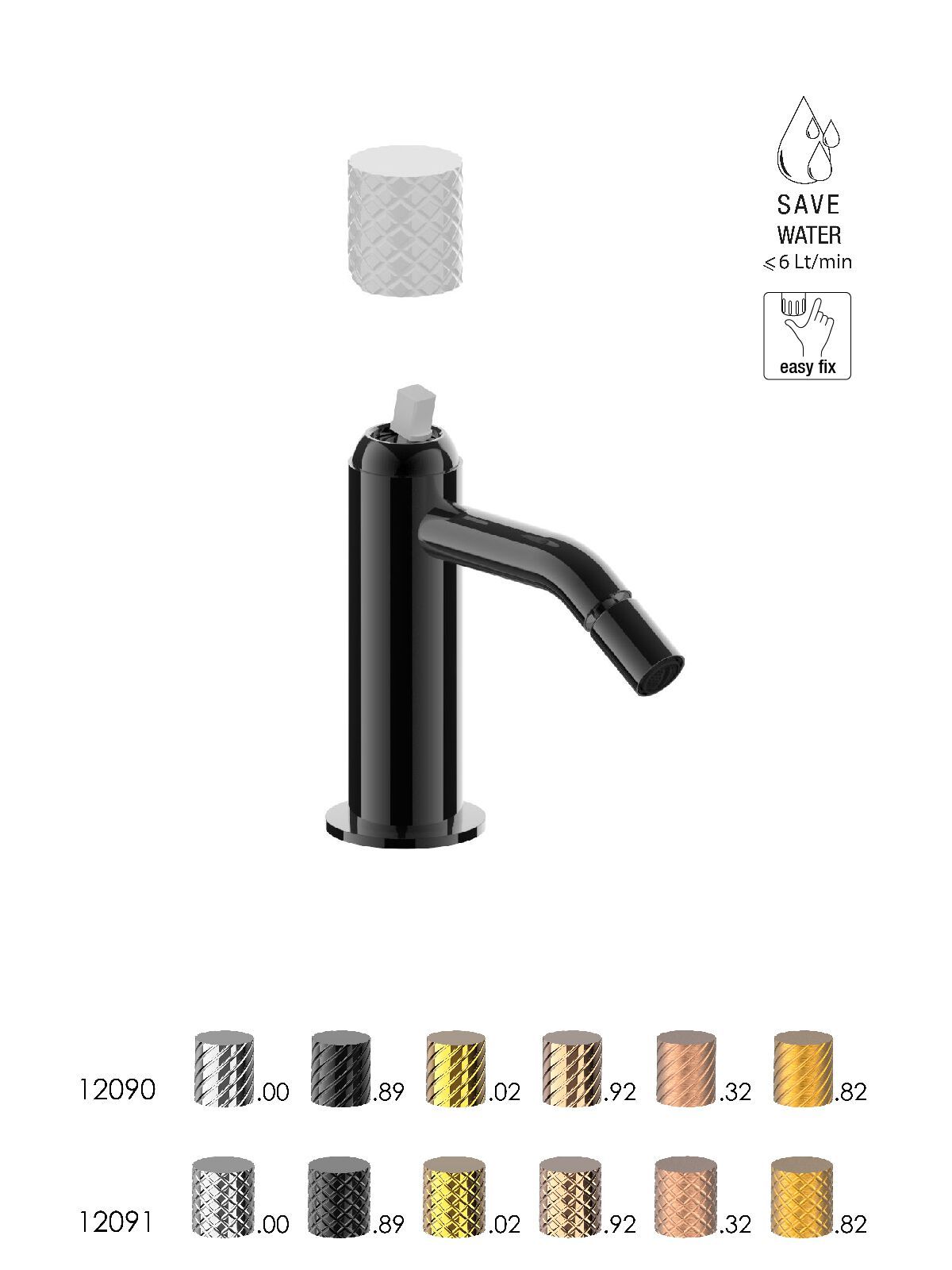 Однорычажный смеситель для биде без слива Rubinetterie Frattini Pepe XLS ARCH-00082399 - Вид №13