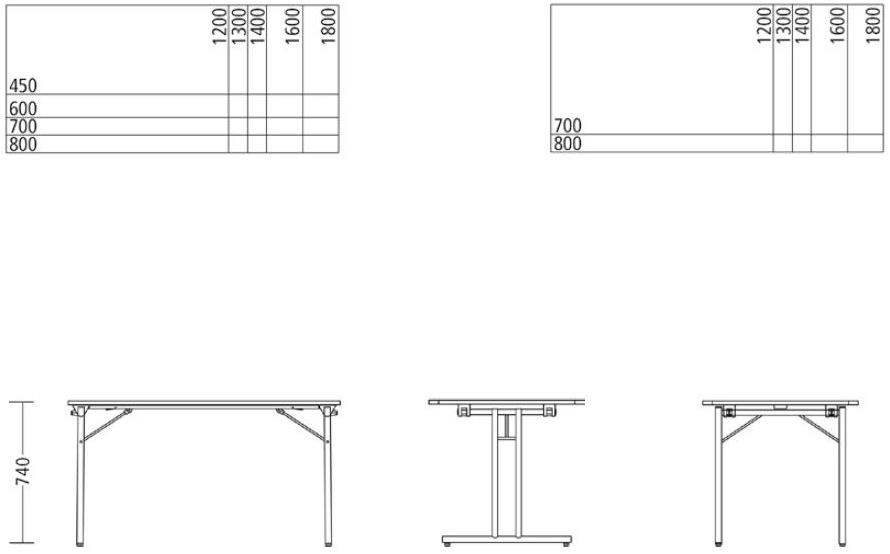 Wiesner-Hager Стол складной прямоугольный F.t.s sun-id-1397254 - Вид №7