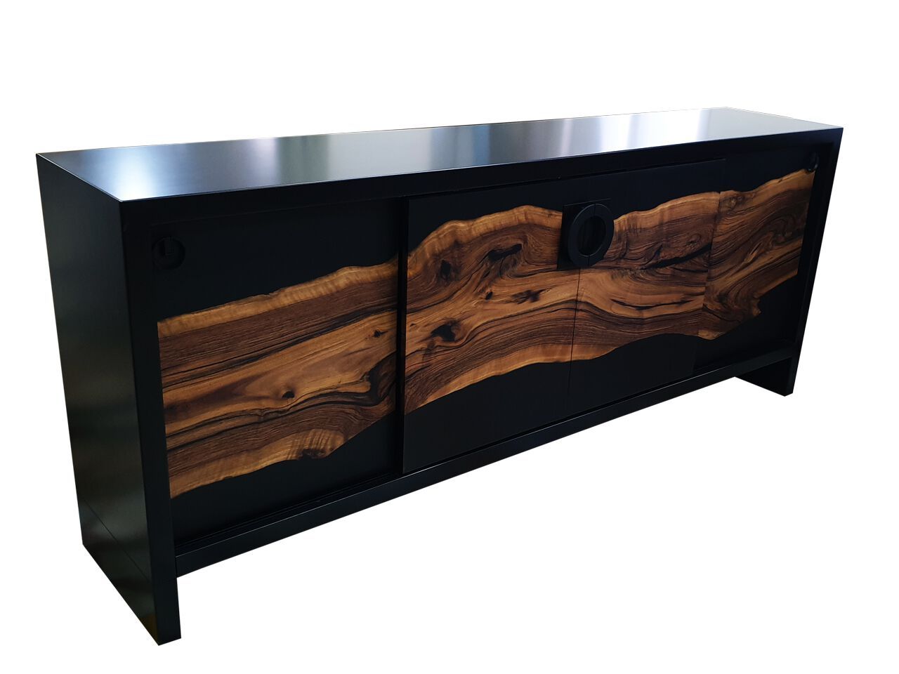 Шкаф из орехового дерева и смолы с раздвижными дверями Legnor LEG2408754 ARCH-00152838 - Вид №5