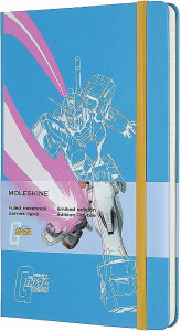516283 Блокнот "Le Gandam" Large, 120 листов, в линейку, 13 х 21 см, голубой Moleskine