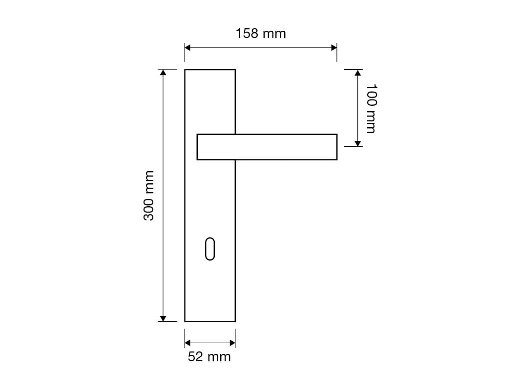 Латунная ручка на пластине LINEA CALI' ARCH-00059316 - Вид №2