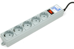 15548620 Фильтр-удлинитель B 1.9м 5роз. серый SPG-B-6 Power Cube