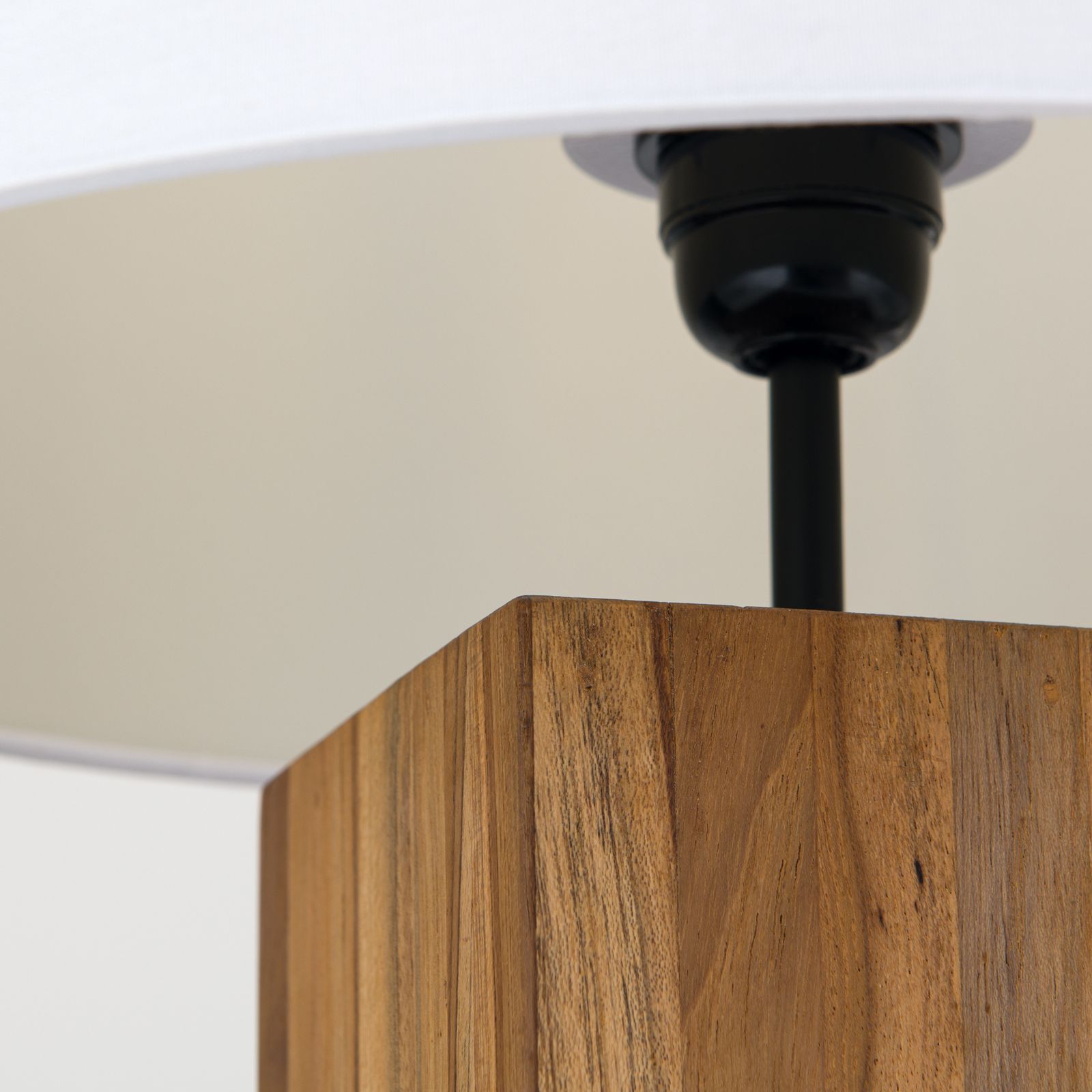 Настольная лампа из дерева и ткани Orion Даллас ARCH-00018996