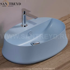 SH05PERVINCAMATT Накладная раковина на столешницу  овальная Simas Sharp