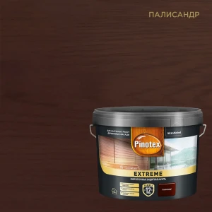 89351920 Лазурь для дерева Pinotex Extreme полуматовая палисандр 9 л STLM-1548360