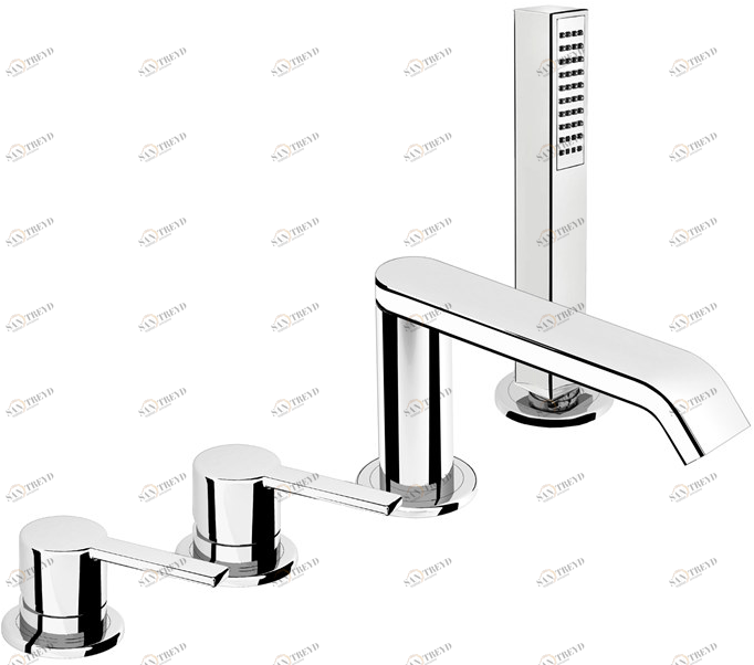 Fir Italia Комплект для ванны с ручным душем на 4 отверстия Sweet 46 4631404