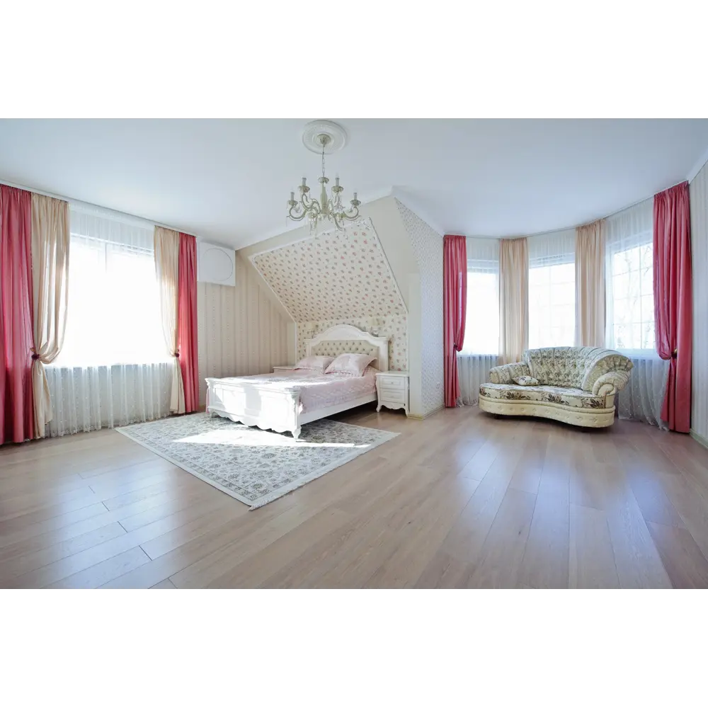 Массивная доска «Дуб Ваниль AW» лак 1.296 м2 Amber Wood STLM-2204248 - Вид №5