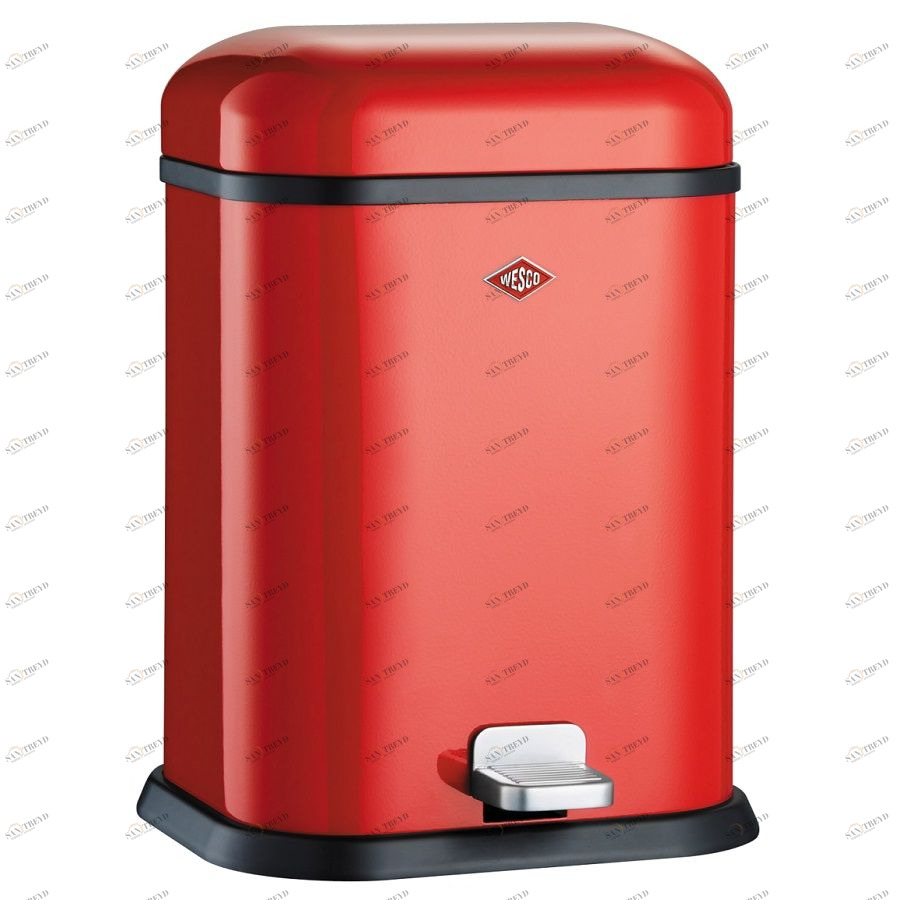 Бак для мусора с педалью Single Boy, прямоугольный, 13 л, красный Wesco 13221202