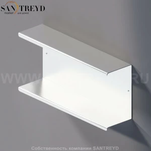 Agape MACH 2 Двойная полка 40 см хромированный сатин AMC20923SP