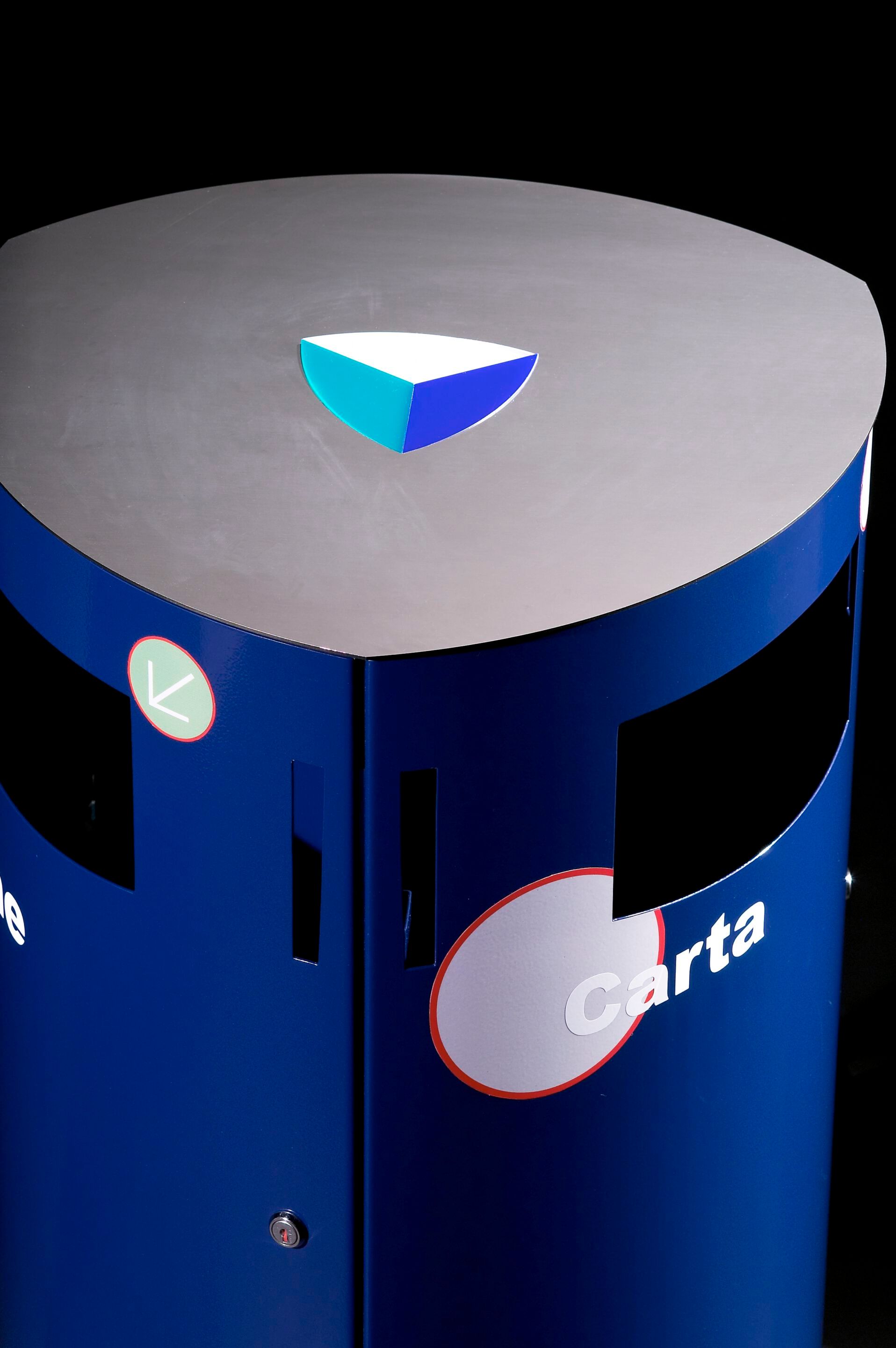 Стальная корзина для мусора с пепельницей Studio Città ECO IN ARCH-00128502 - Вид №1