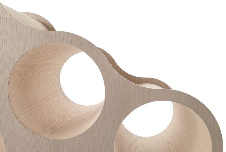 Cappellini Модульный двухсторонний стеллаж из фанеры Cloud C5w1 - Вид №2