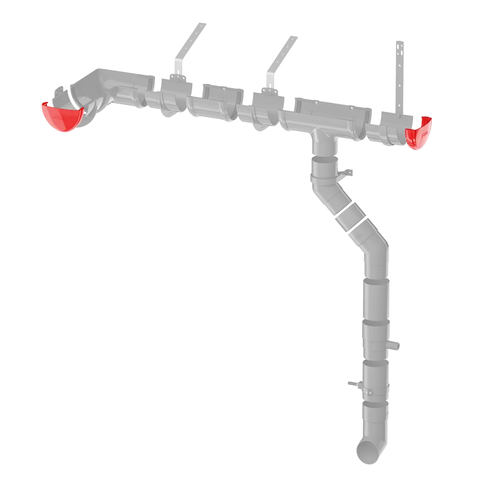 Заглушка желоба универсальная цвет коричневый ТЕХНОНИКОЛЬ STLM-2003897 - Вид №2