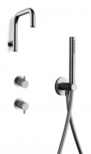 Aquaelite Metal 316 KT040 E Душевой комплект с mxer и переключателем на 2 стороны