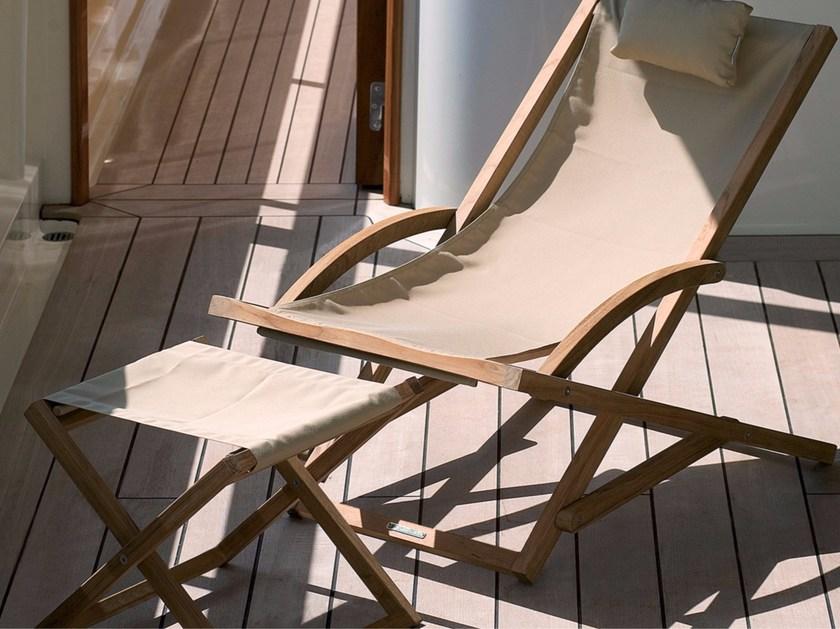 Royal Botania Раскладной тканевый шезлонг с подлокотниками Beacher sun-id-1427468 - Вид №2