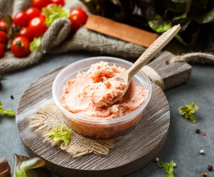 6515 Сало соленое с красным перцем чили (протертое) Вкусляндия  - Вид №4