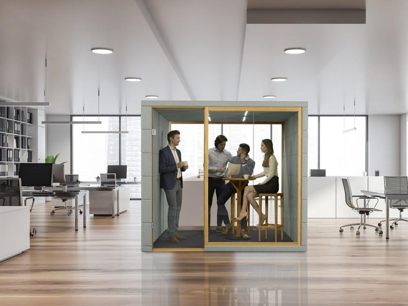 SilentLab Акустическая офисная кабина из ткани со встроенным освещением для встреч sun-id-1374393 - Вид №5