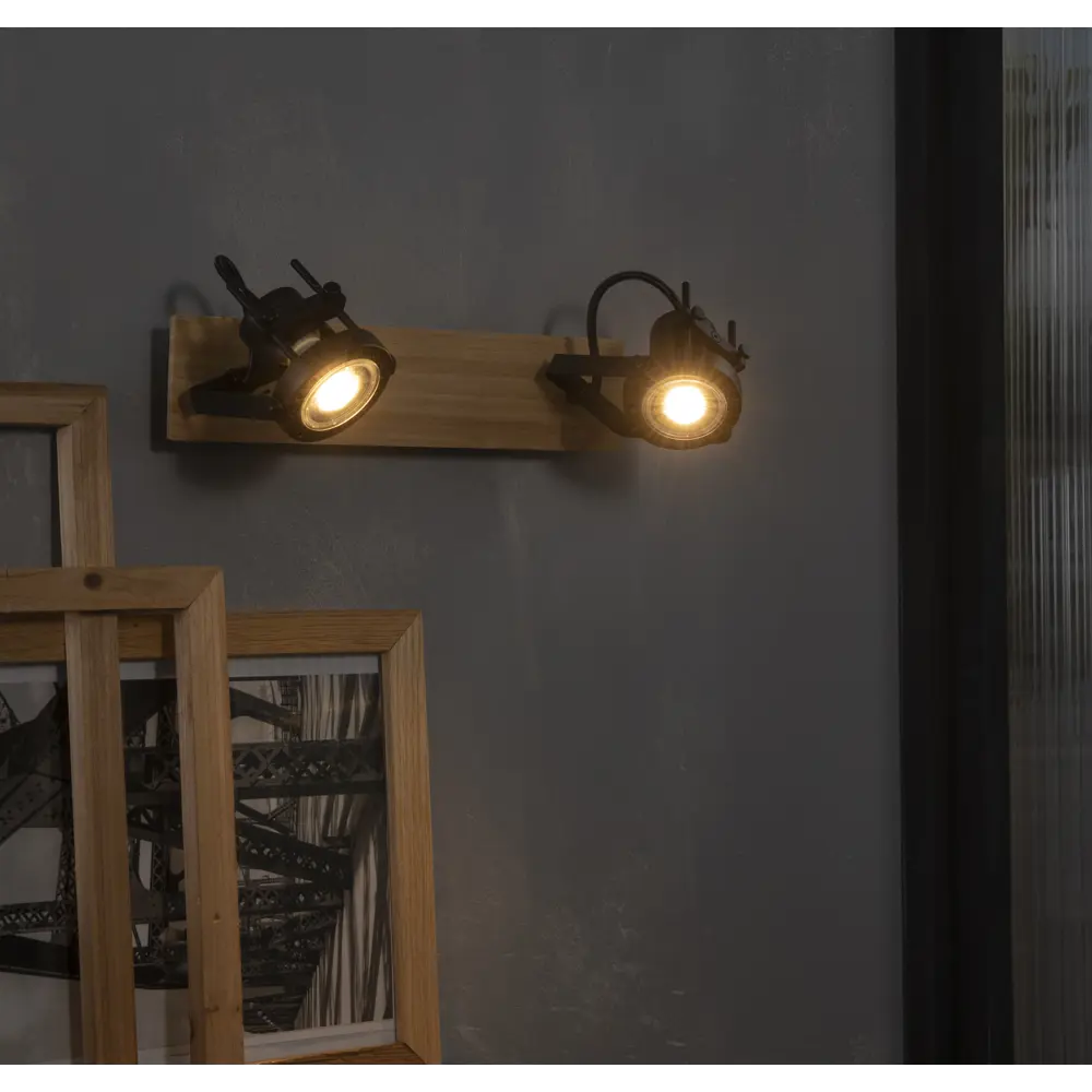 INSPIRE Technic - регулируемый настенный спот с деревянными элементами 83618151 STLM-0042889 - Вид №4