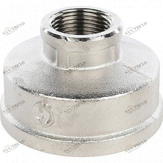 Муфта переходная ВВ 2х3/4" никель STOUT SFT0006000234
