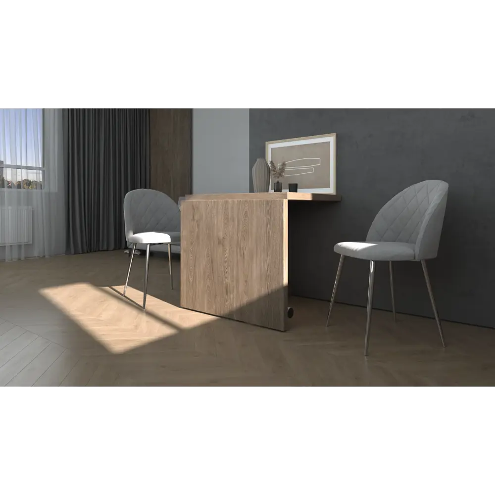 Мебельная ножка Edson складная хром 71 см для столов и стоек 88110491 STLM-0076853 - Вид №9