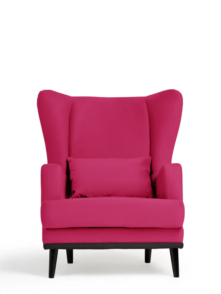 91368344 Кресло Диван не мебель Оскар Zara 75x90x85 см велюр цвет розовый STLM-1087709