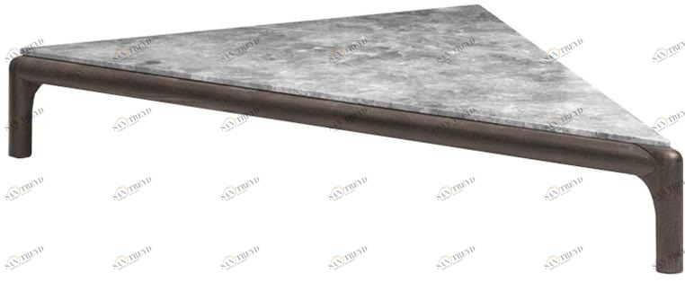 PIAVAL Низкий треугольный журнальный столик Cameo | contract 96