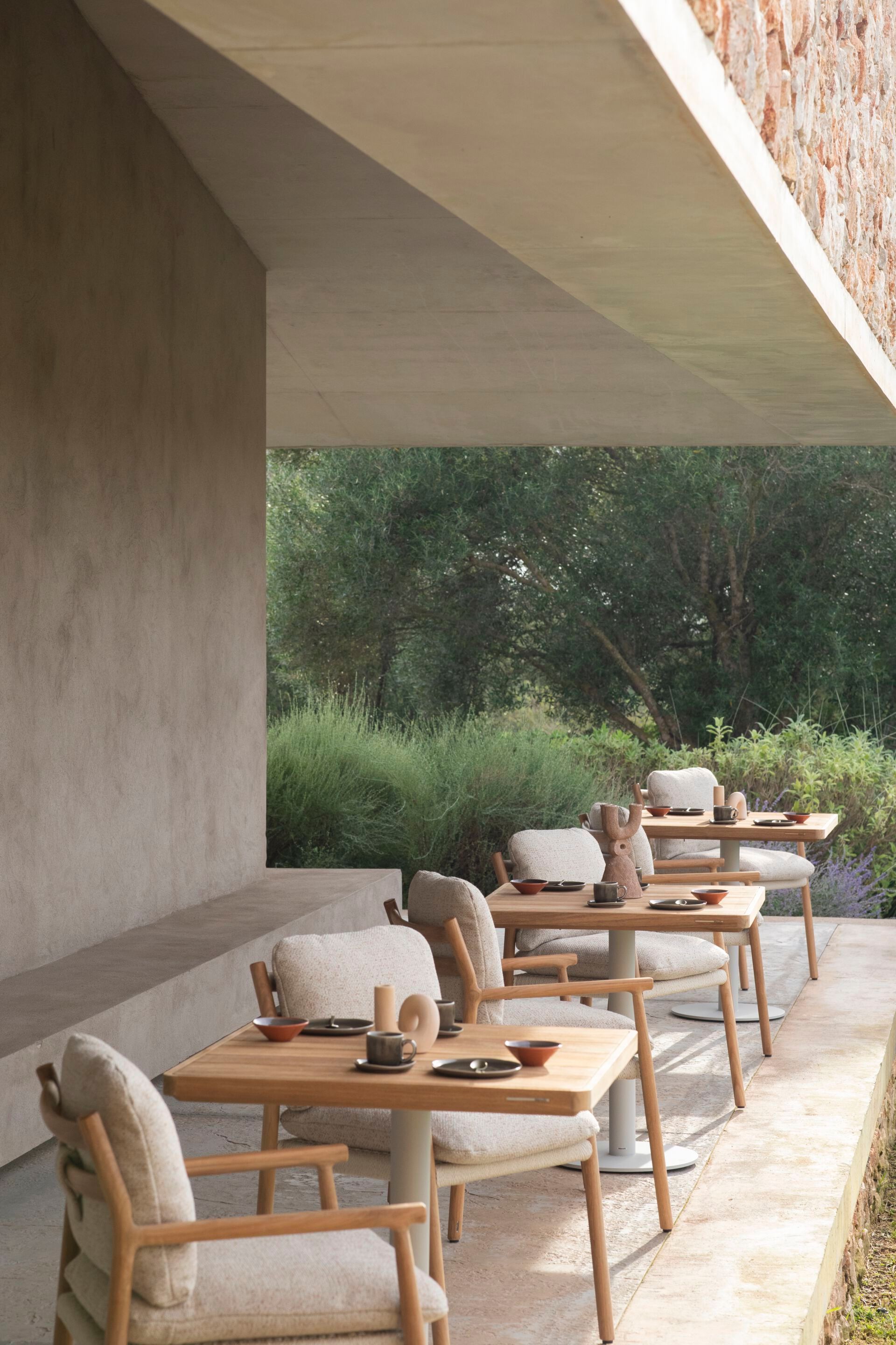 Квадратный садовый стол из ламината MANUTTI Неаполь ARCH-00024122 - Вид №1