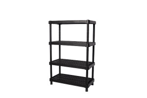 16354330 Вентилируемый стеллаж Expert 90x45, 4 полки, черный BR3804ЧР Blocker