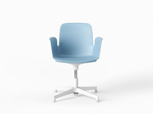 Пластиковый поворотный стул