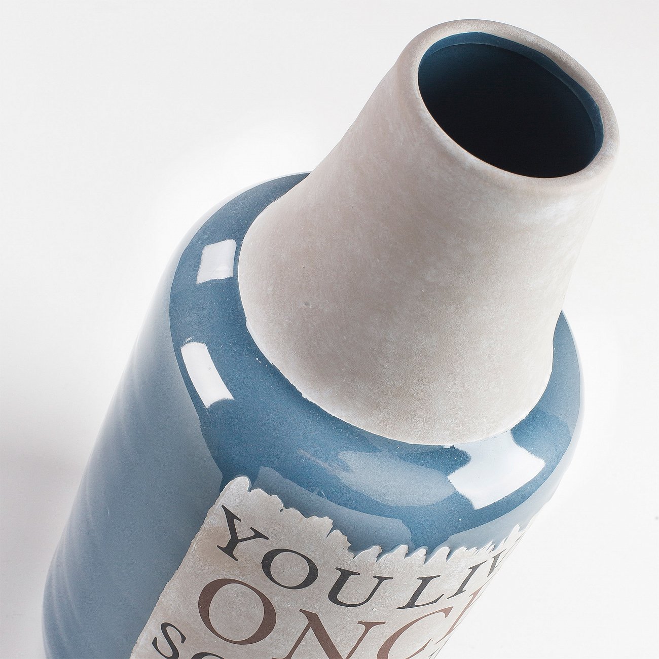 Ваза керамическая синяя Bakti от La Forma LA FORMA BAKTI 00-3865212 Голубой  - Вид №2