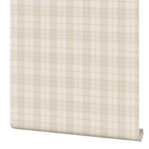 Обои Inspire Check, виниловые на флизелиновой основе, цвет светло-бежевый, 1.06x10 м 82061804 STLM-2092324