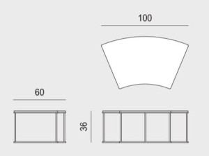 Металлический журнальный столик